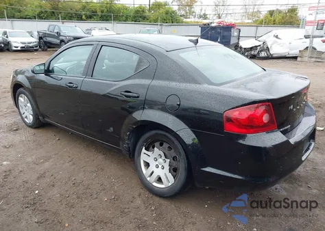 2012 Dodge Avenger Se z USA, uszkodzony, nr VIN 1C3CDZAB5CN111340